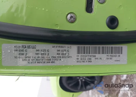 2015 Dodge Challenger R/T from USA, damaged, VIN 2C3CDZAT7FH873686